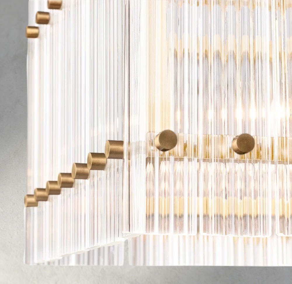 Sun Marco Rectangular Chandelier 54", 72" - Zelno Lighting