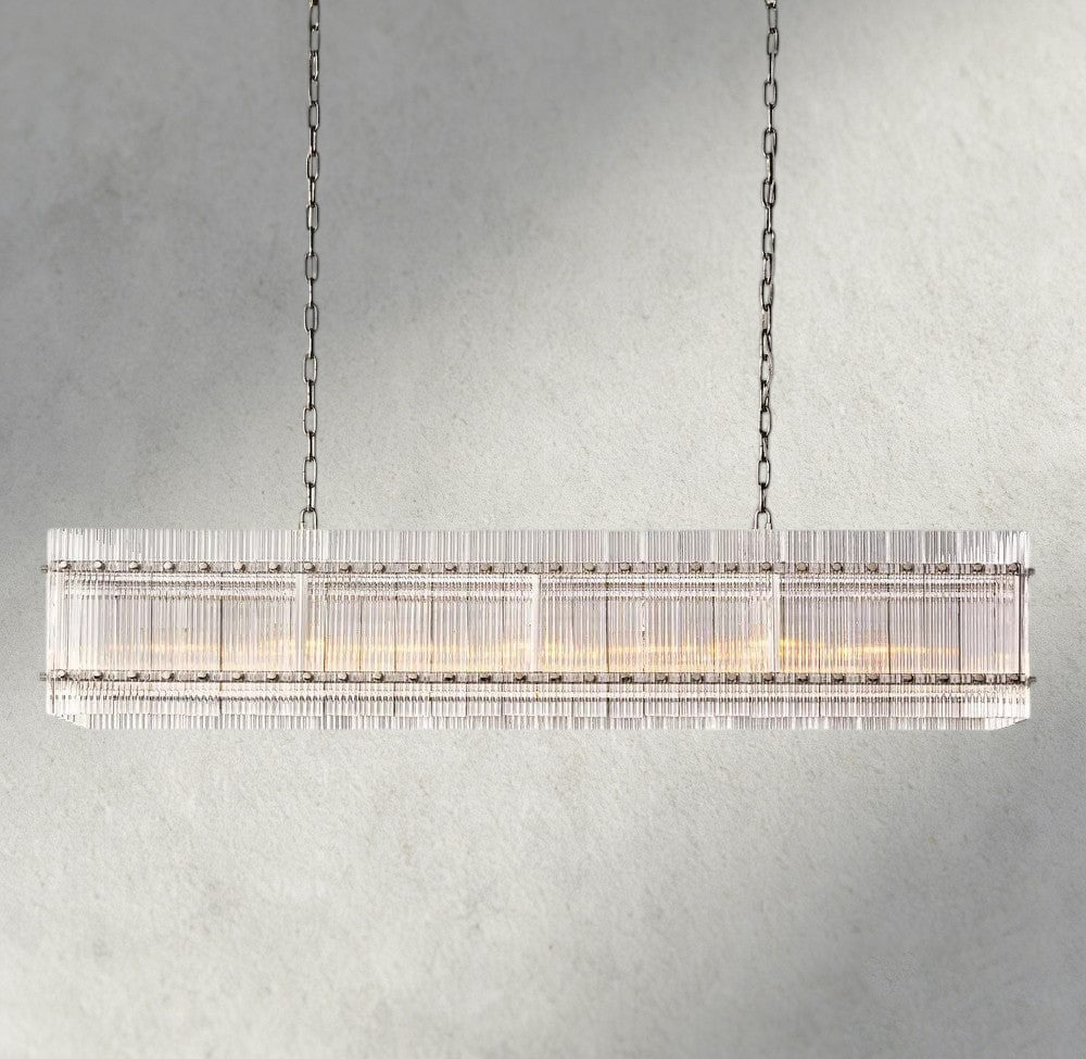 Sun Merca Rectangular Chandelier 54", 72" - Zelno Lighting