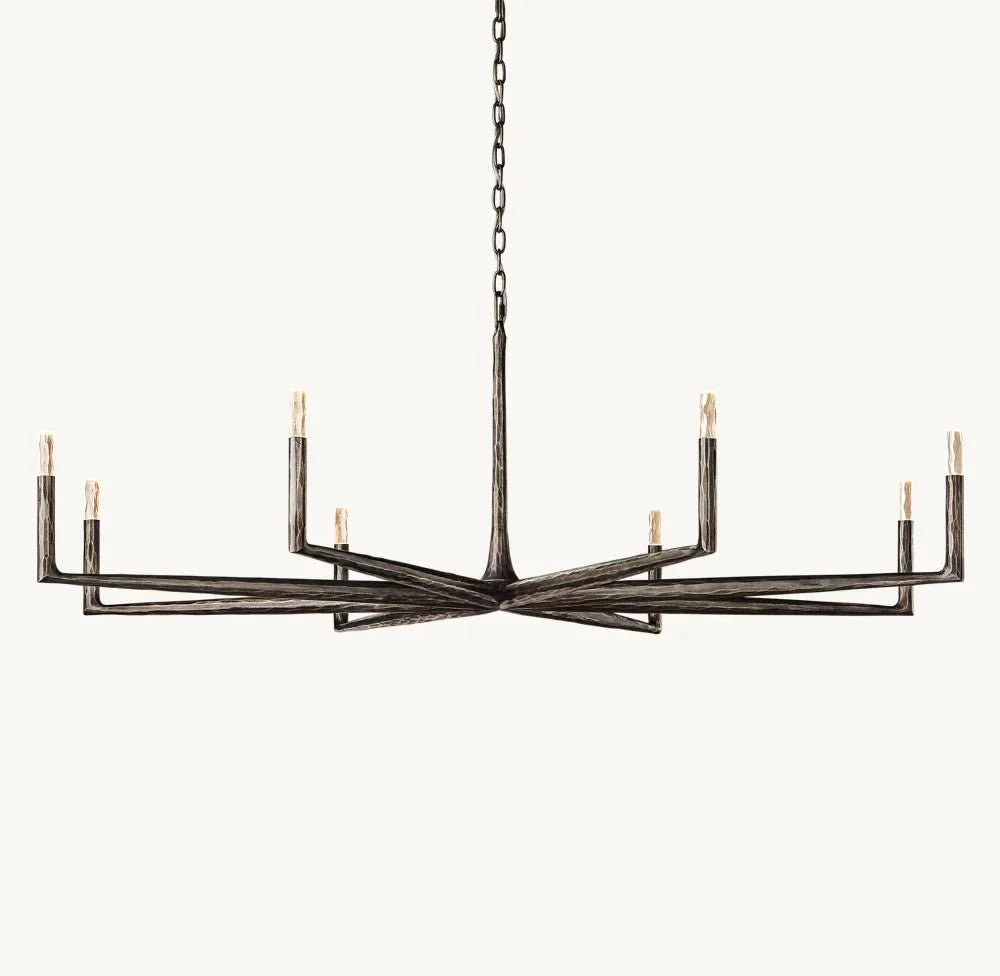 Thadrian Round Chandelier 72" - Zelno Lighting