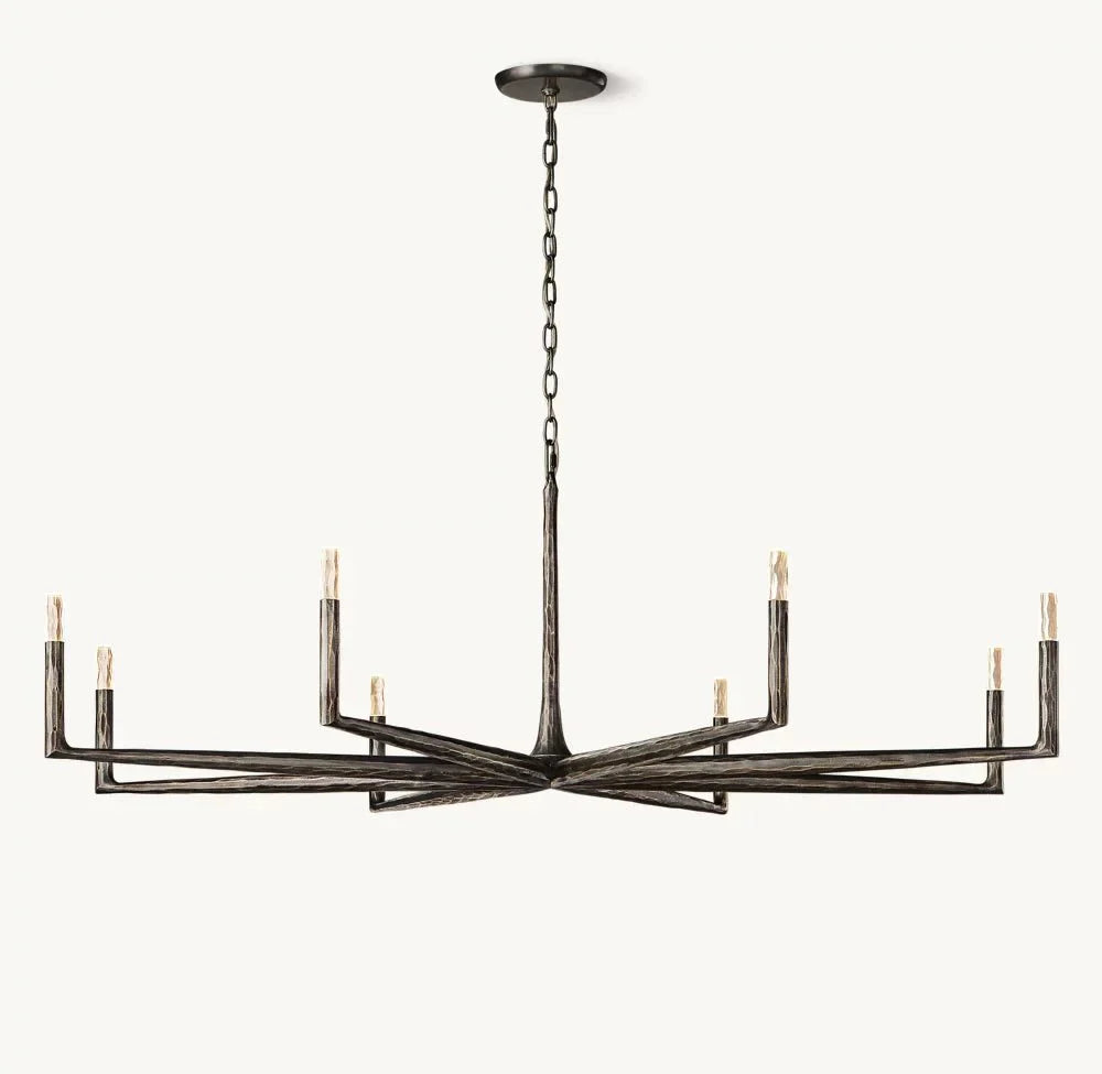 Thadrian Round Chandelier 72" - Zelno Lighting
