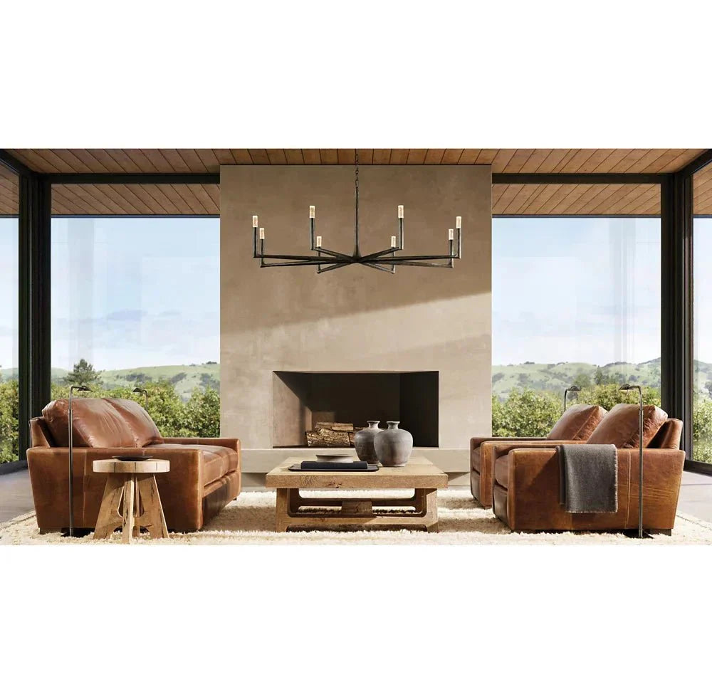 Thadrian Round Chandelier 72" - Zelno Lighting