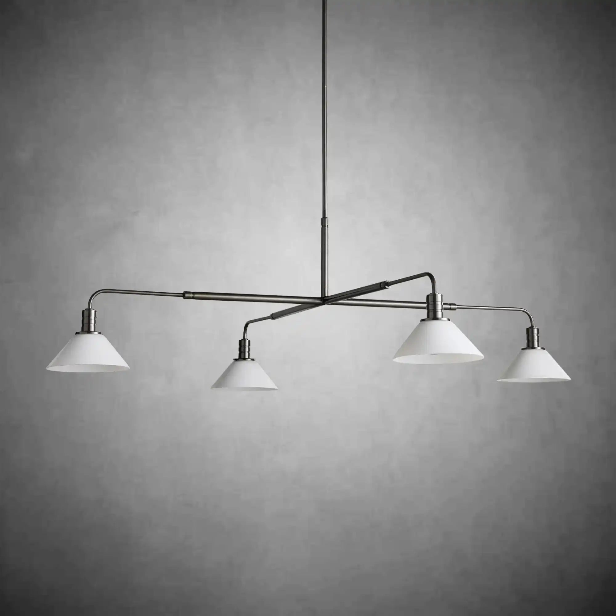 Theron Glass Round Chandelier 30'' 52'' - Zelno Lighting