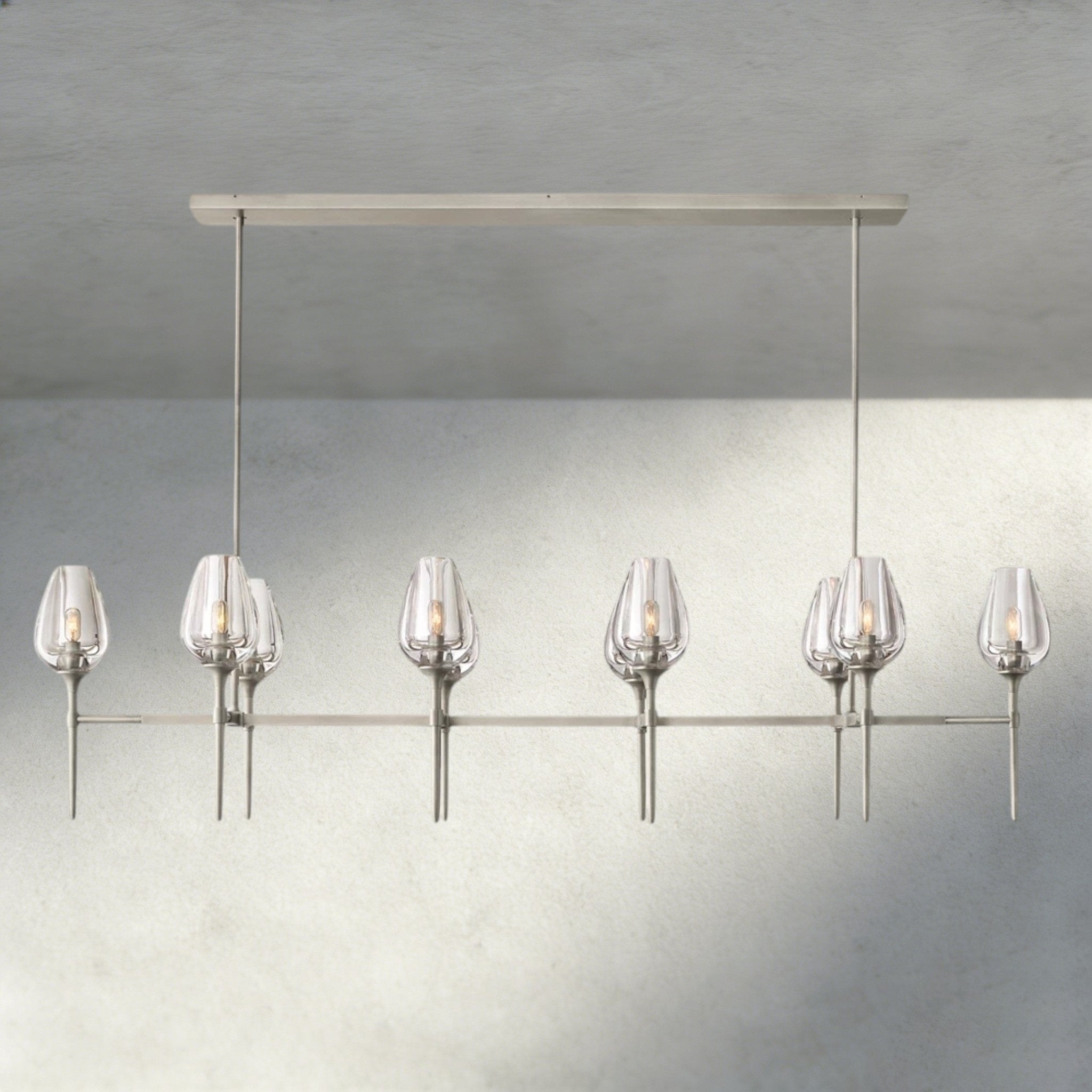Tuple Linear Chandelier 52", 65" - Zelno Lighting