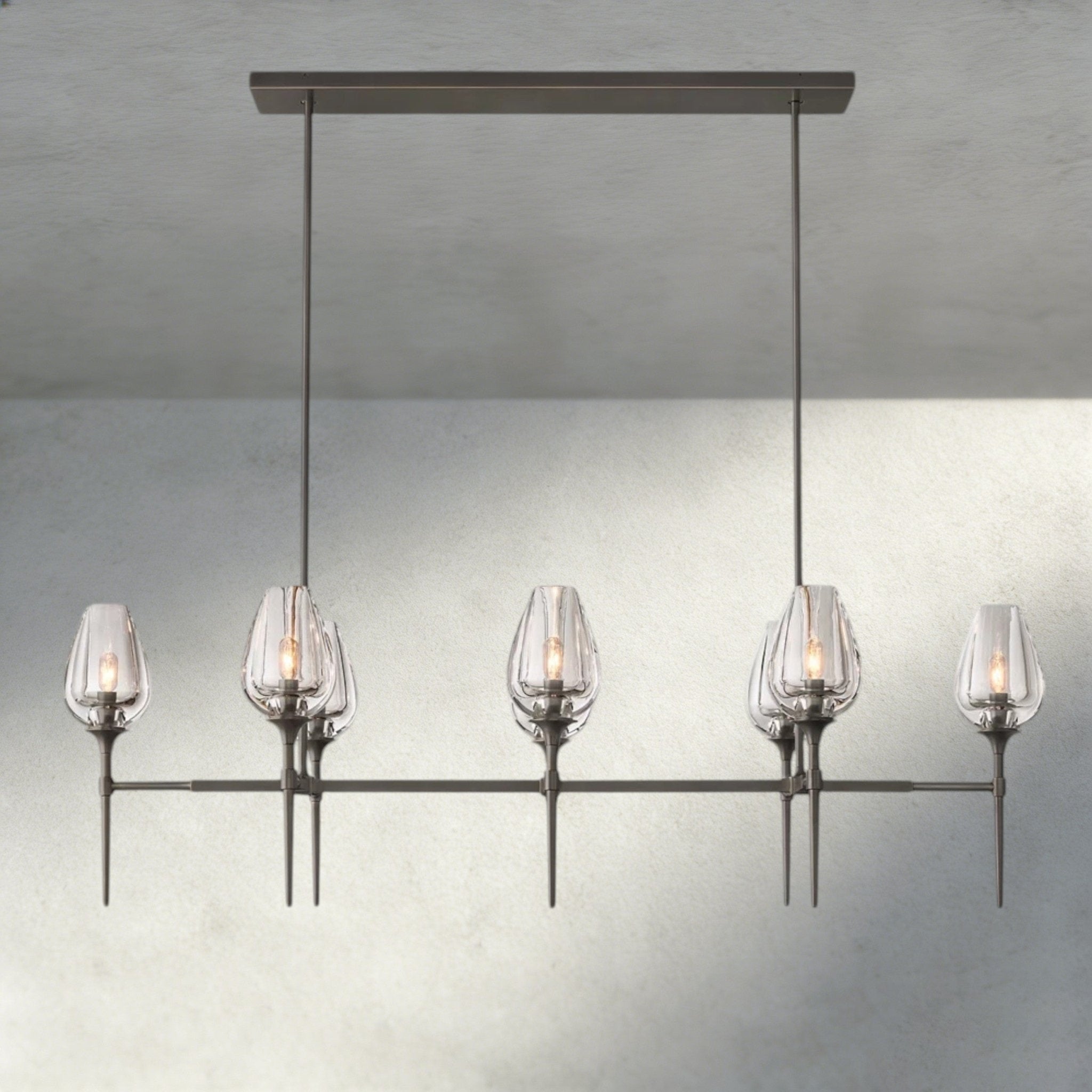 Tuple Linear Chandelier 52", 65" - Zelno Lighting