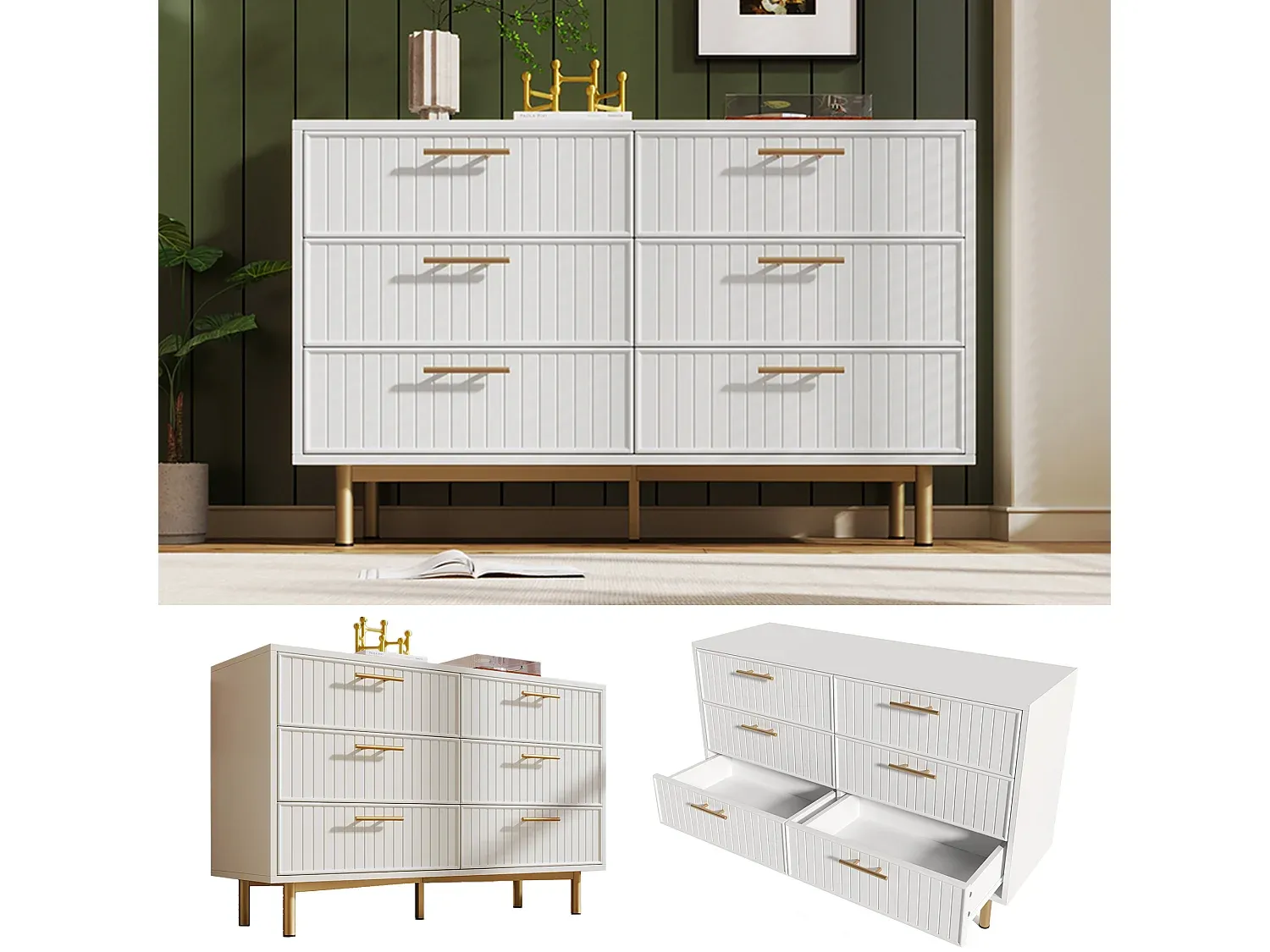 Schlafzimmer,Schlafzimmermöbel,Niedrige Kommode-Homanovae