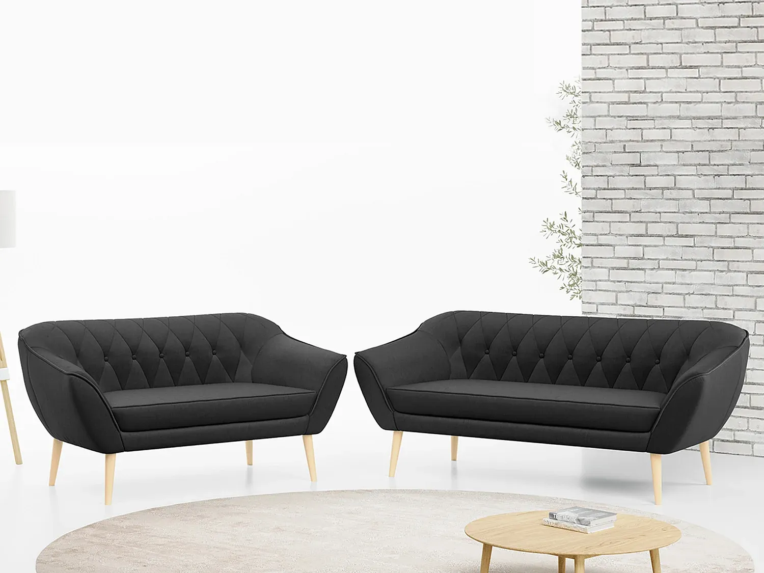 Sofa & Sessel,Wohnzimmergarnitur,Couchgarnitur ohne Schlaffunktion-Homanovae