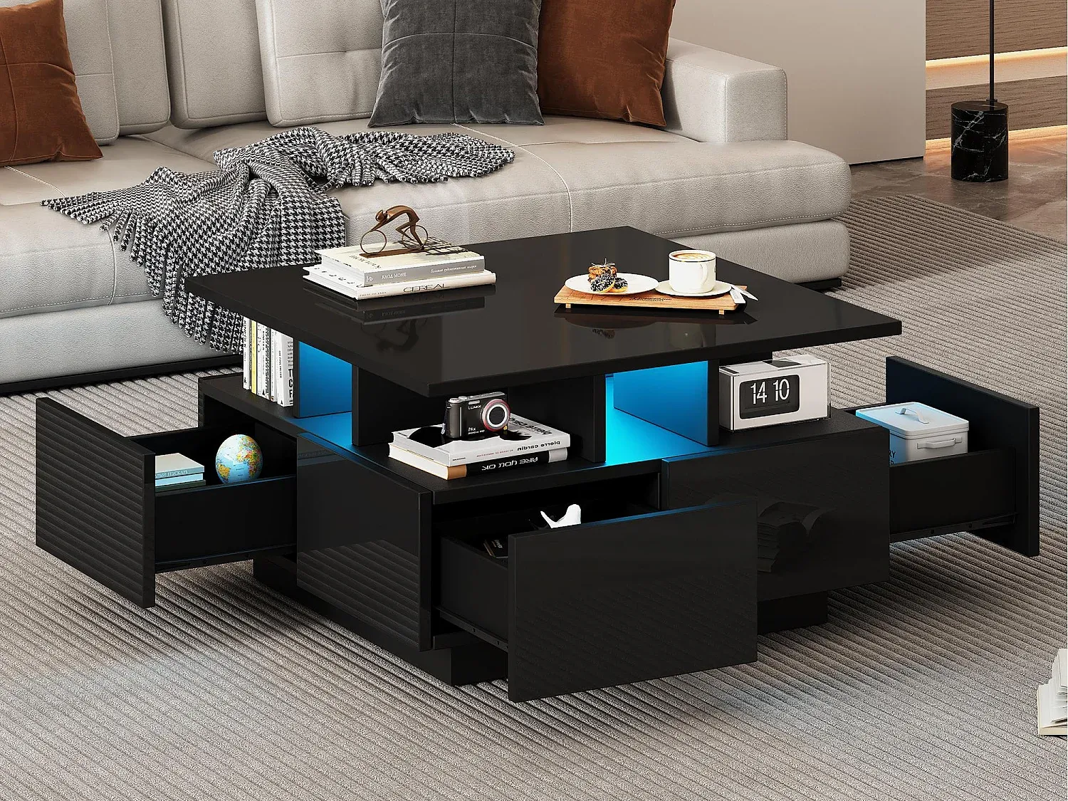 Wohnzimmer und Flur,Wohnzimmermöbel,Couchttisch nicht ausziehbar-Homanovae