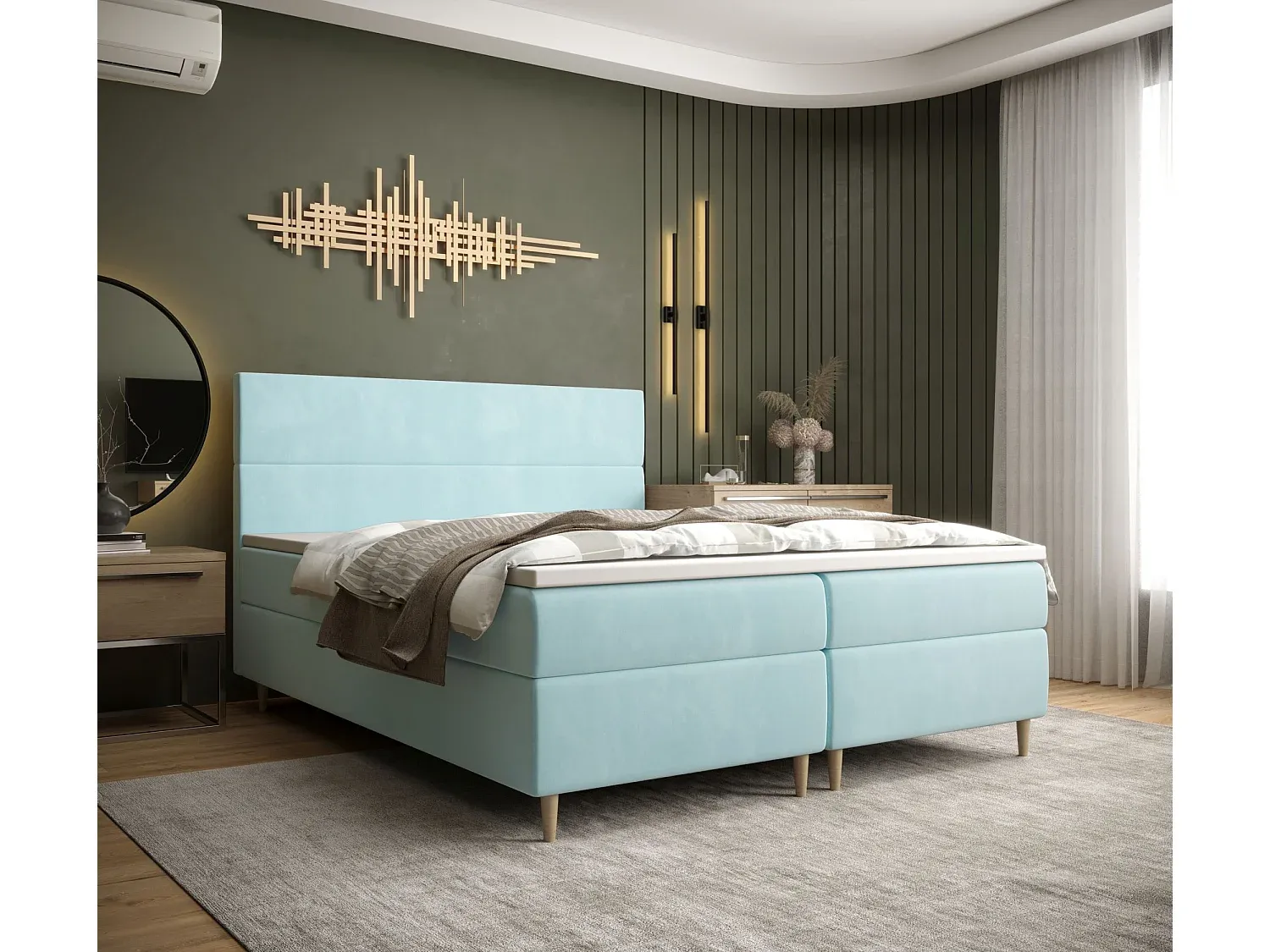 Schlafzimmer,Bereich Bett,Boxspringbett-Homanovae