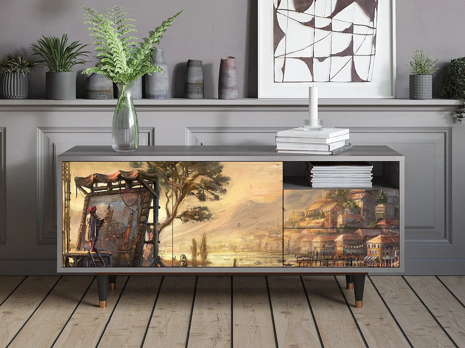 Wohnzimmer und Flur,Wohnzimmermöbel,TV-Board-Homanovae