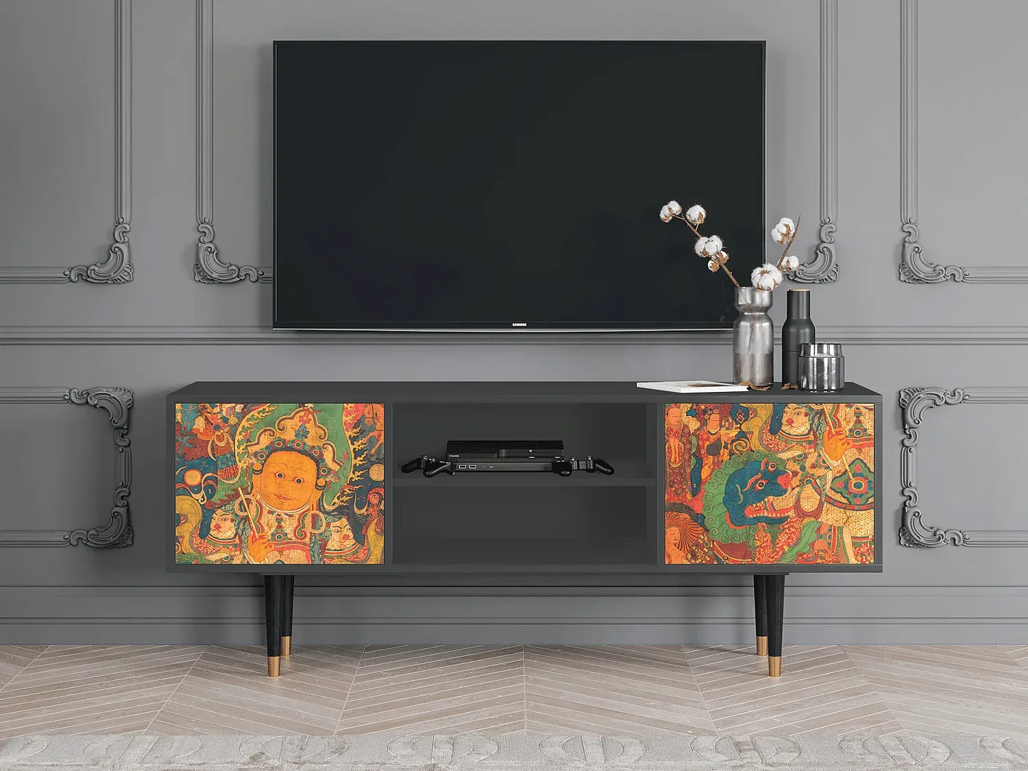 Wohnzimmer und Flur,Wohnzimmermöbel,TV-Board-Homanovae