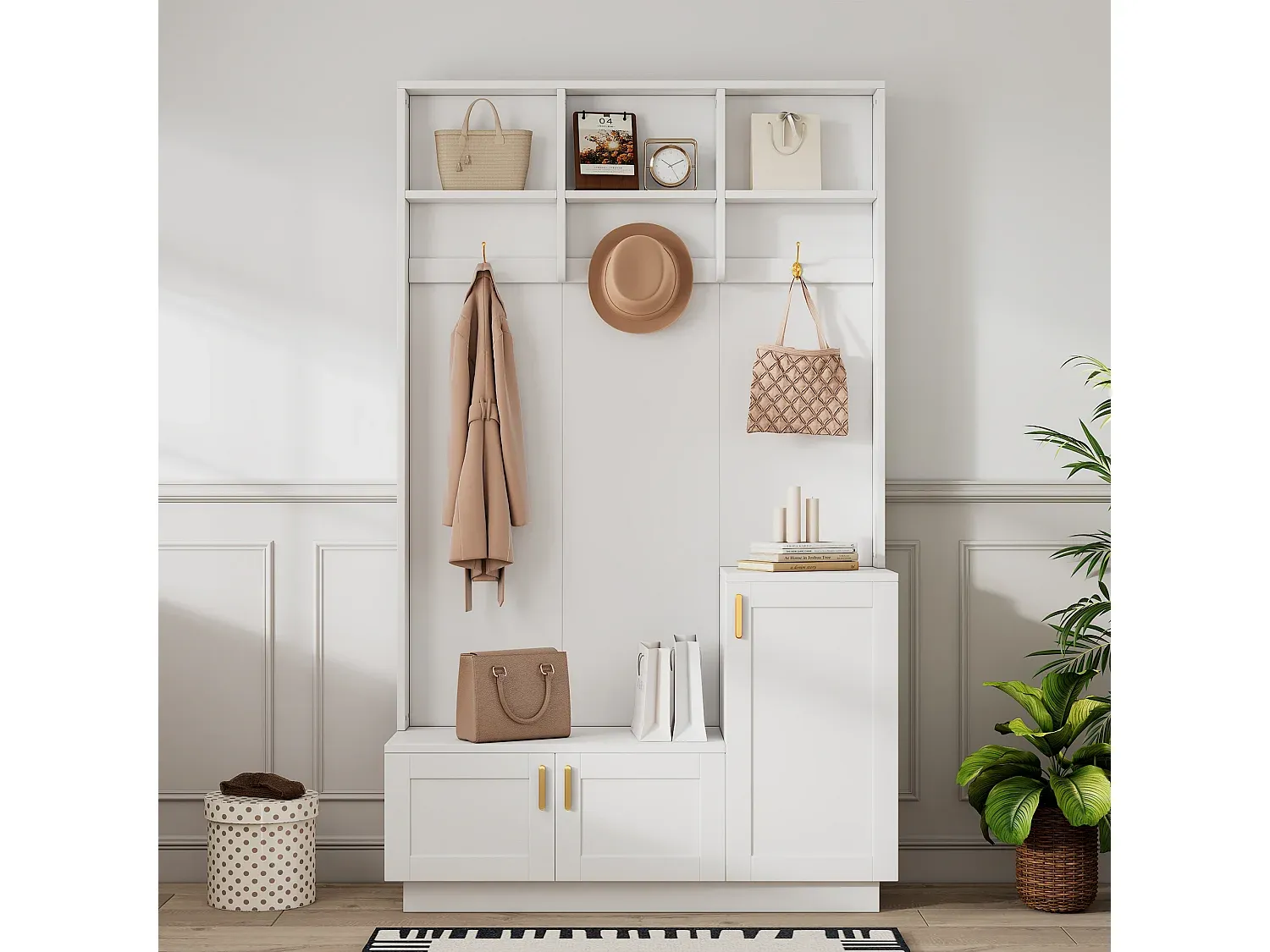 Wohnzimmer und Flur,Bereich Flurmöbel und Ordnungshelfer,Garderobe-Homanovae