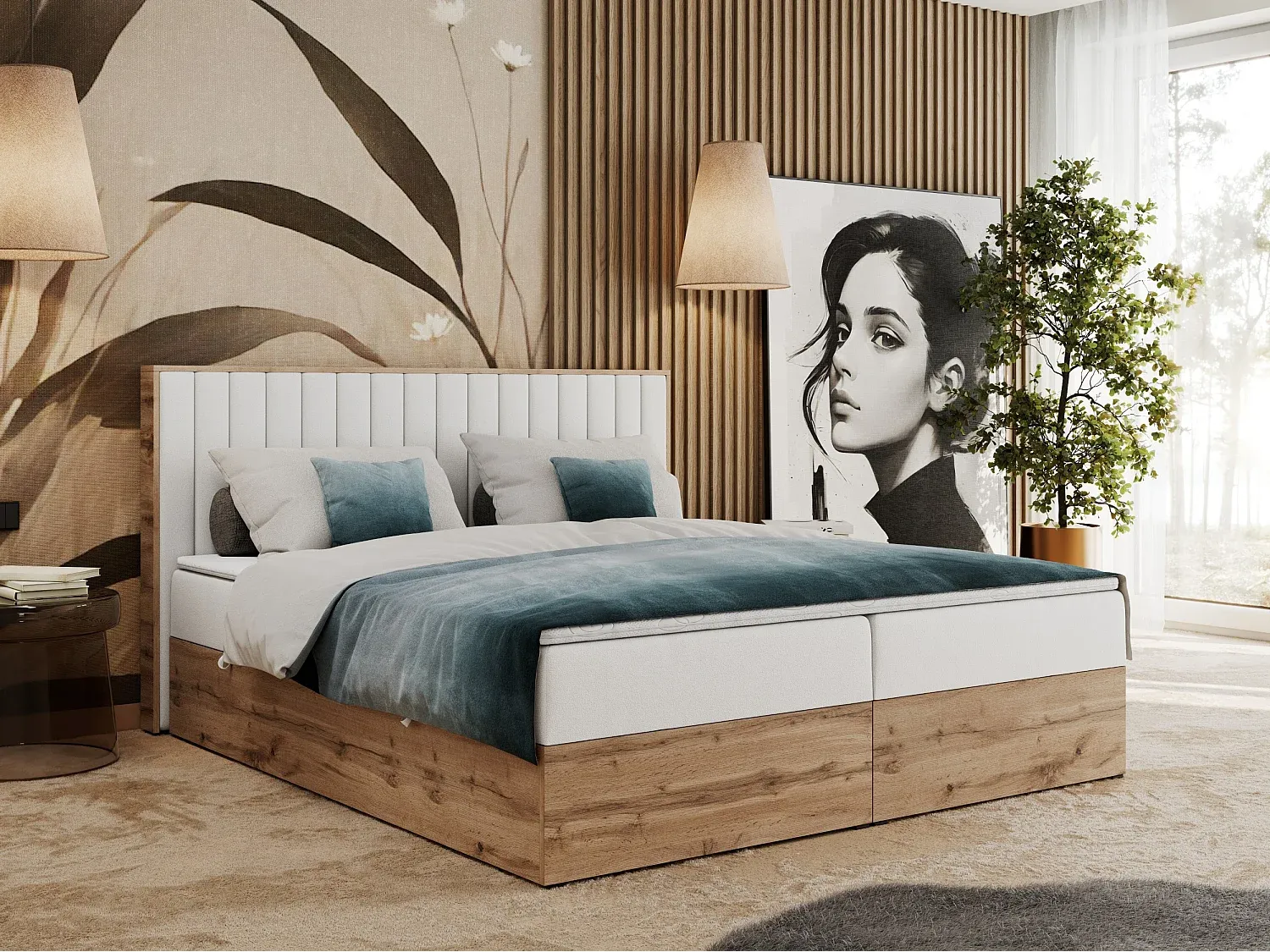 Schlafzimmer,Bereich Bett,Boxspringbett-Homanovae