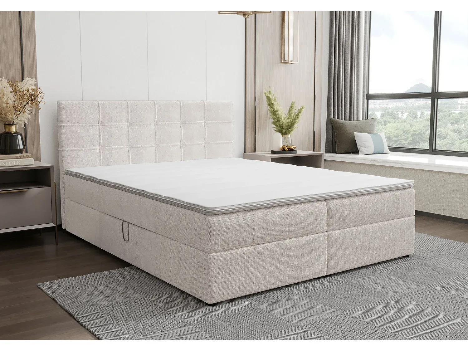 Schlafzimmer,Bereich Bett,Boxspringbett-Homanovae