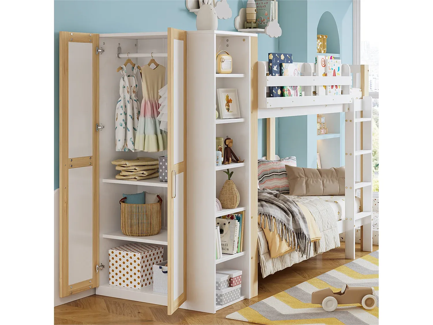 Schlafzimmer,Bereich Bett,Etagenbett-Homanovae