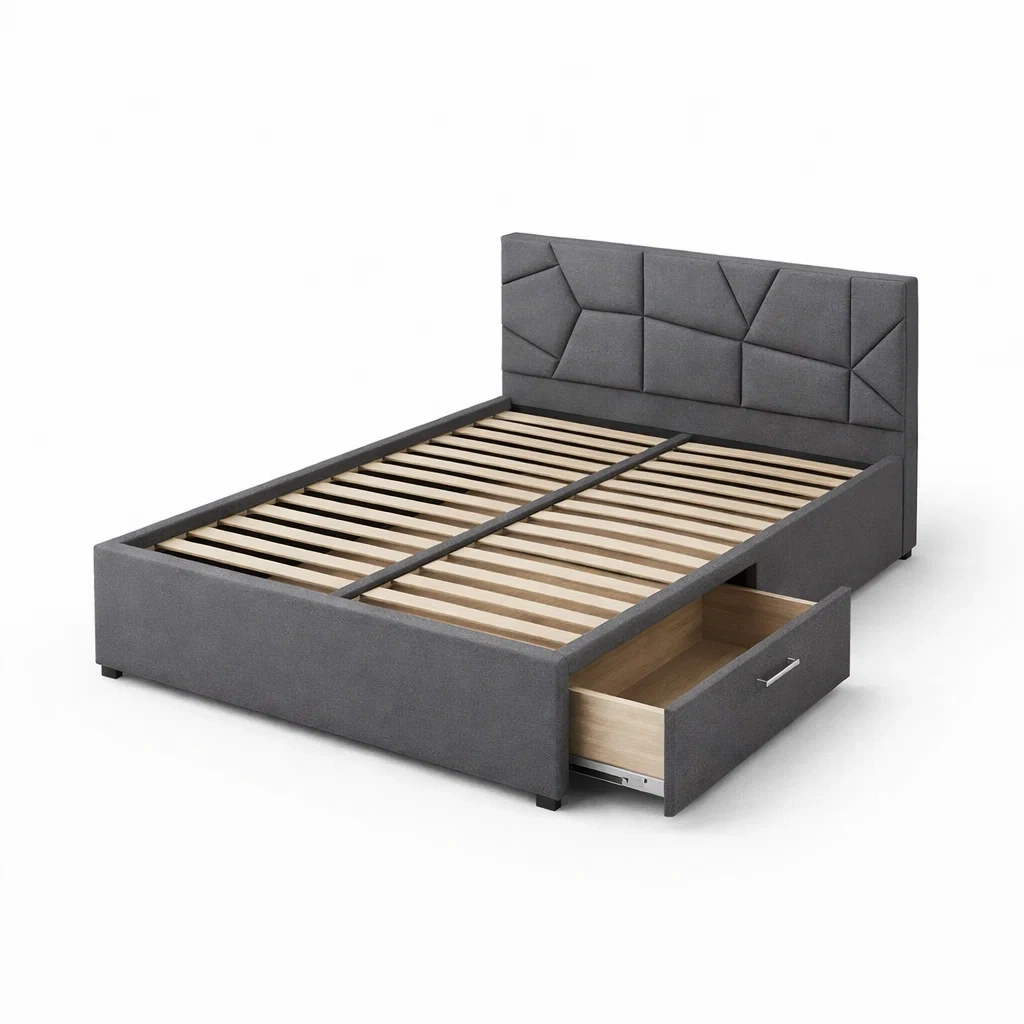 Schlafzimmermöbel,Bett mit Bettkasten-Homanovae