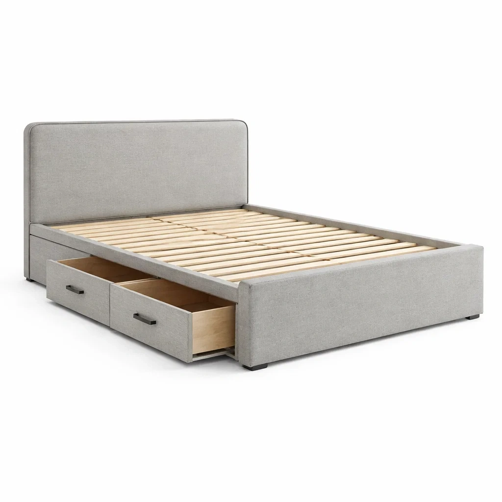 Schlafzimmermöbel,Bett mit Bettkasten-Homanovae