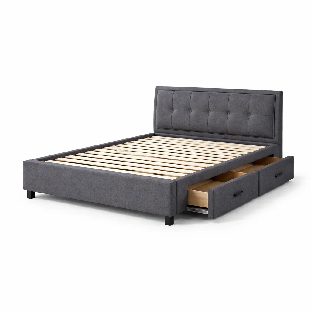 Schlafzimmermöbel,Bett mit Bettkasten-Homanovae