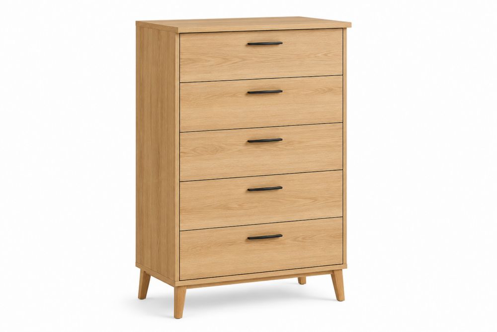 Cajonera de Madera de Roble con 5 Cajones-Lumvellae