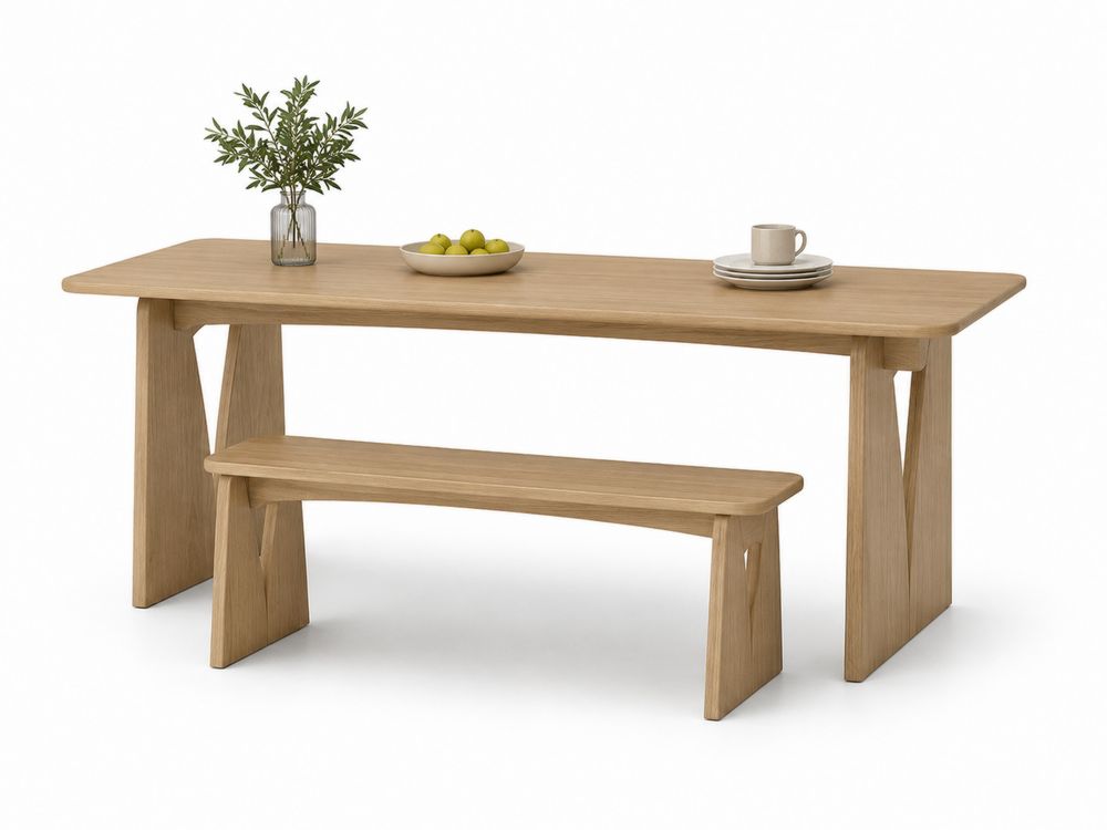 Mesa y Banco de Roble Macizo-Lumvellae