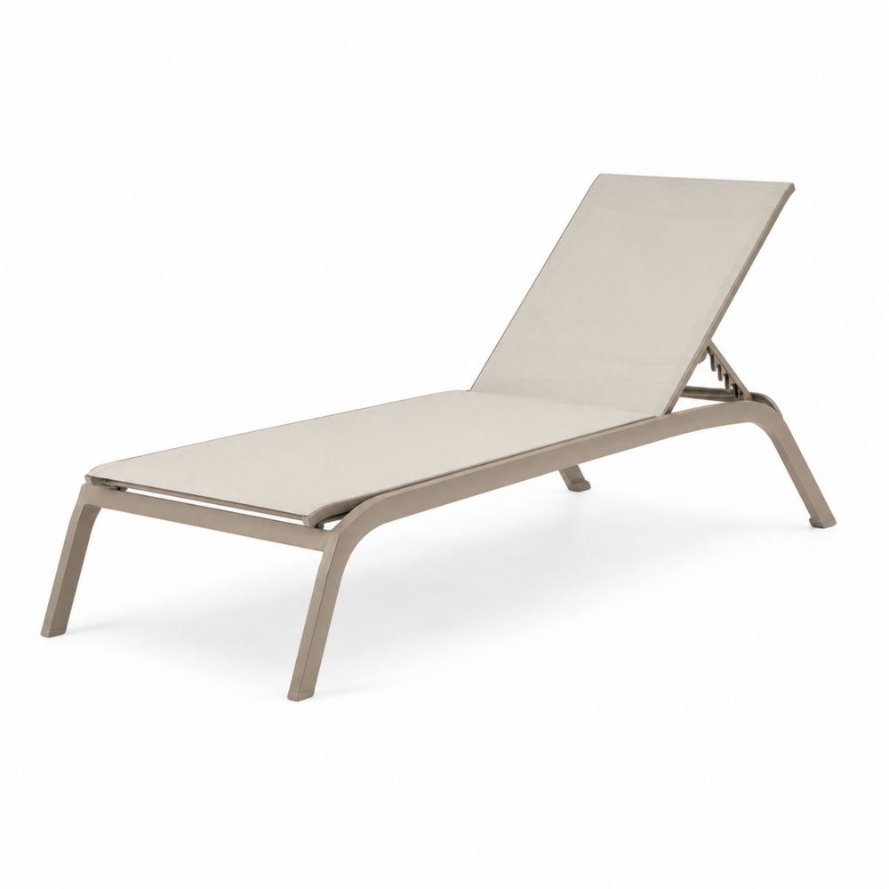 Tumbona de Aluminio con Tela Beige-Lumvellae
