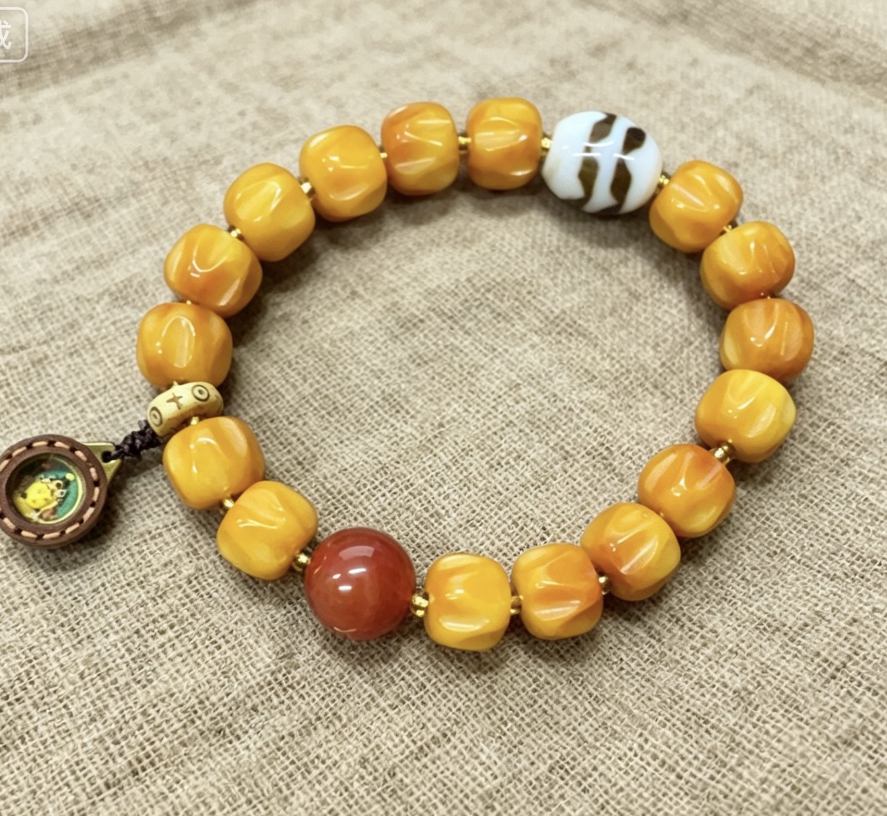 Ox Bone Beaded Bracelet