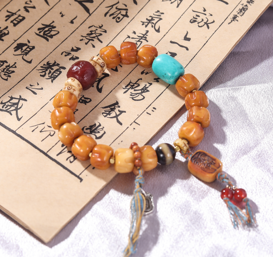 Ox Bone Beaded Bracelet