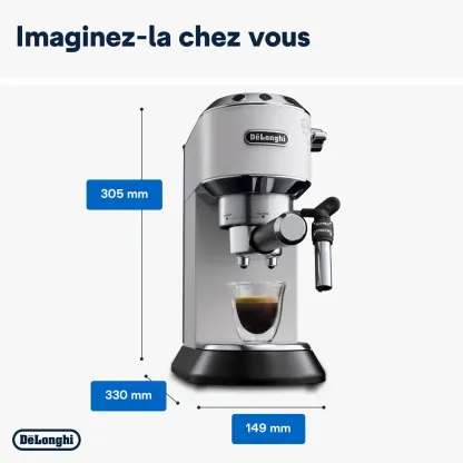 DELthtONGHI Cafetière filtre manuelle Dedica Style EC685.BK