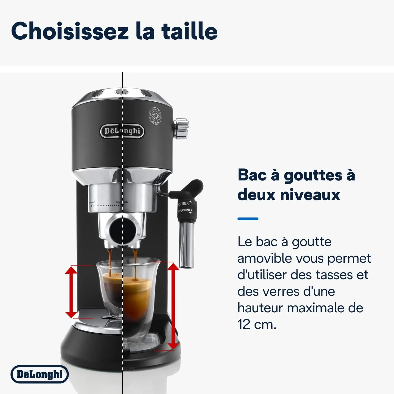 DELthtONGHI Cafetière filtre manuelle Dedica Style EC685.BK