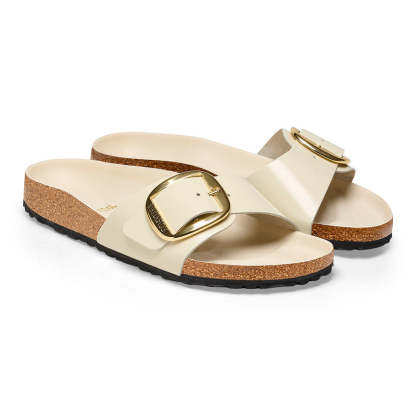 Madrid Big Buckle : High Shine Ecru