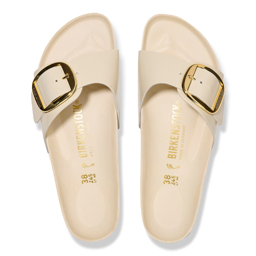 Madrid Big Buckle : High Shine Ecru
