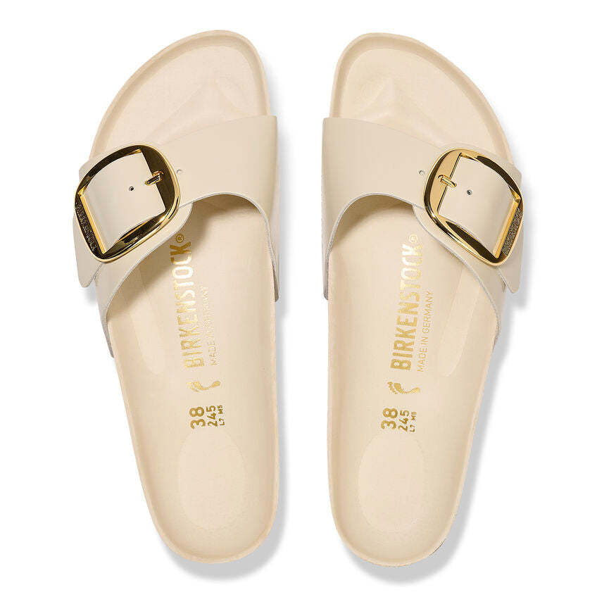 Madrid Big Buckle : High Shine Ecru