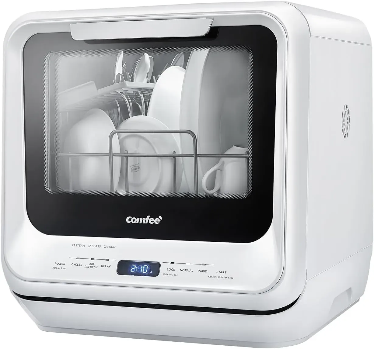 COthtMFEE' Lave-vaisselle portable à poser avec réservoir d’eau intégré de 5 L