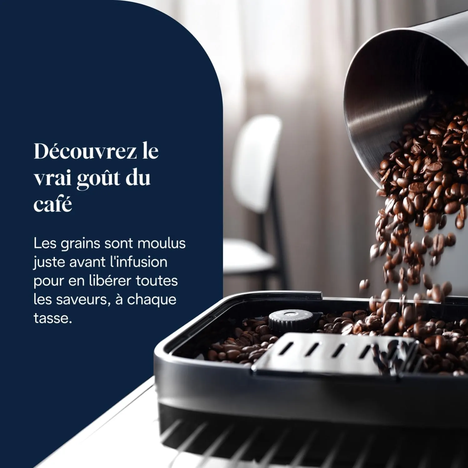 De'Lthtonghi Magnifica Evo – Machine à café et cappuccino avec broyeur intégré