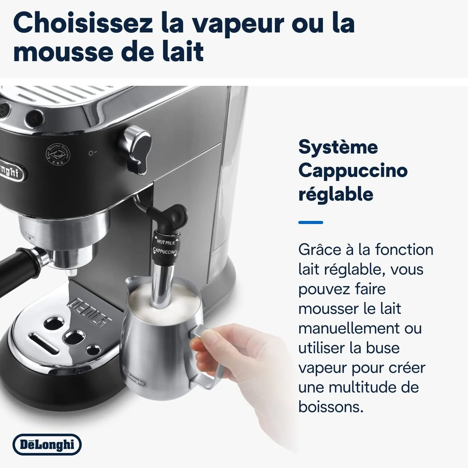 DELthtONGHI Cafetière filtre manuelle Dedica Style EC685.BK