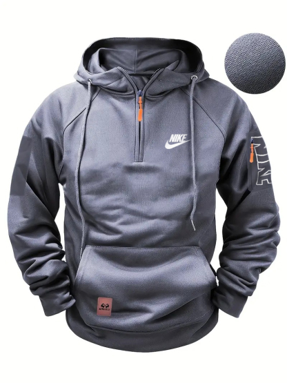 Men's Sweatshirt - Long Sleeve, Polyester Blend, Ideal for Fall and Winter