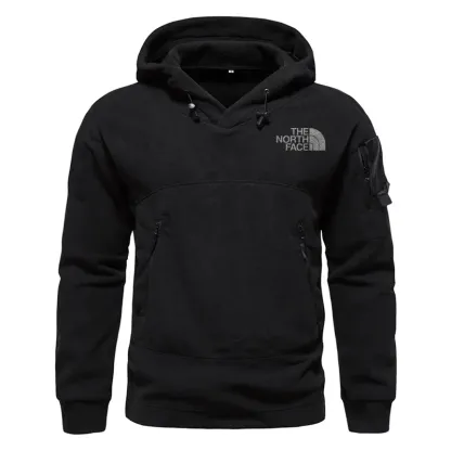 Men's hooded outdoor tactical solid color hoodie