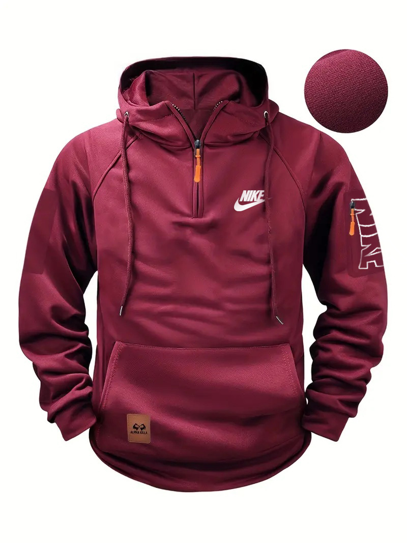 Men's Sweatshirt - Long Sleeve, Polyester Blend, Ideal for Fall and Winter