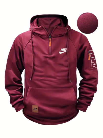 Men's Sweatshirt - Long Sleeve, Polyester Blend, Ideal for Fall and Winter