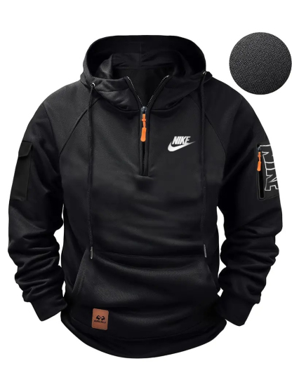 Men's Sweatshirt - Long Sleeve, Polyester Blend, Ideal for Fall and Winter