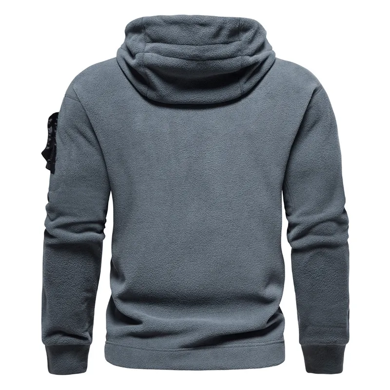 Men's hooded outdoor tactical solid color hoodie