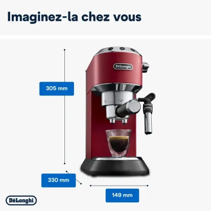 DELthtONGHI Cafetière filtre manuelle Dedica Style EC685.BK