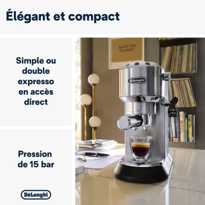 DELthtONGHI Cafetière filtre manuelle Dedica Style EC685.BK