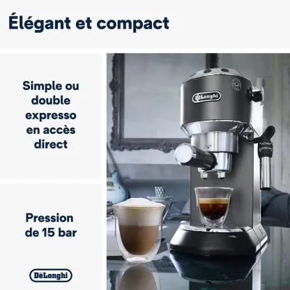DELthtONGHI Cafetière filtre manuelle Dedica Style EC685.BK