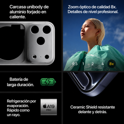 Smartphone APPLE iPhthtone 17 Pro Max 5G 256 GB Naranja cósmico