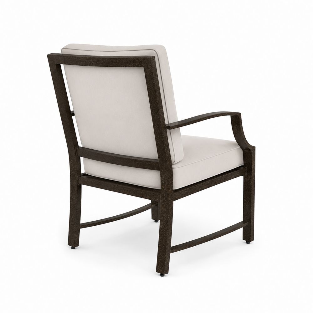 Sillón de aluminio con cojines de poliéster color beige-Zenterrae