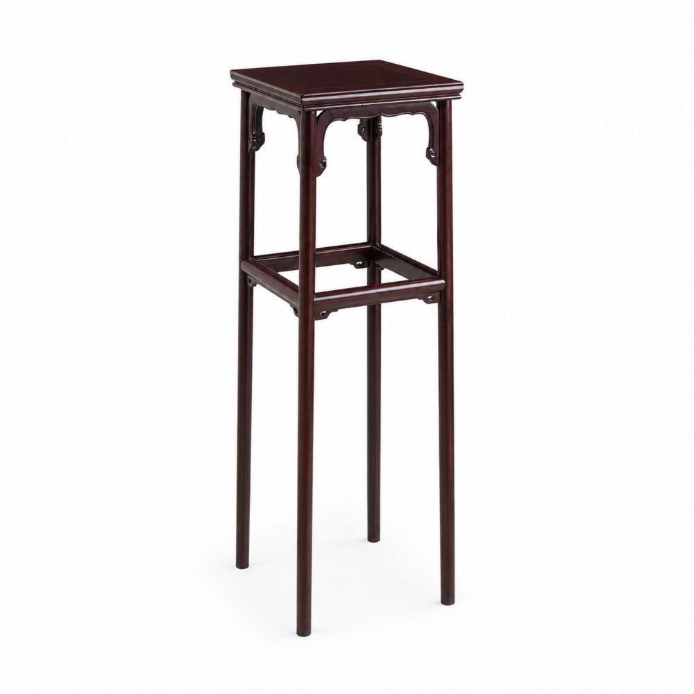 Mesa auxiliar de madera marrón 80 cm-Zenterrae