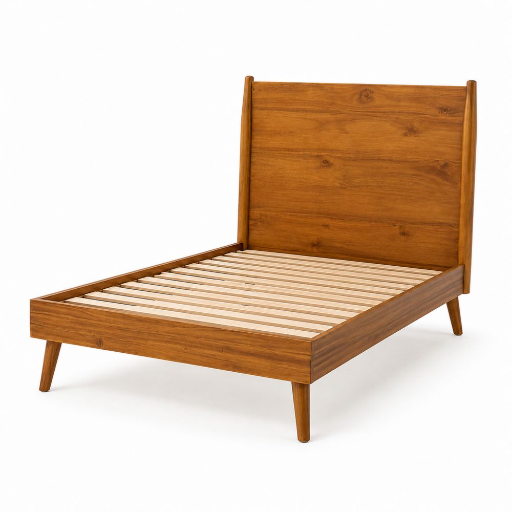 Cama de Madera Maciza para Interior 200 cm x 150 cm-Zenterrae