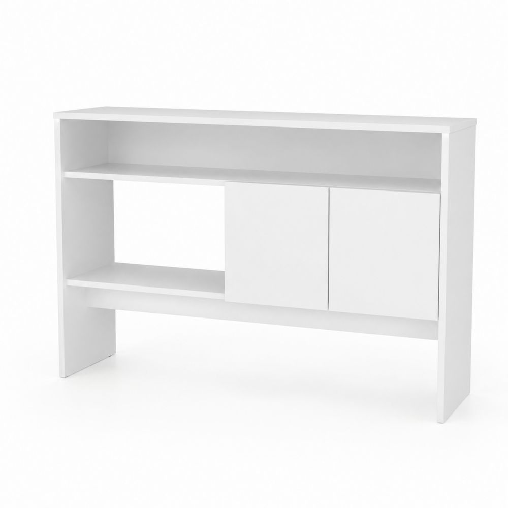 Aparador de MDF con Puertas Deslizantes Blanco