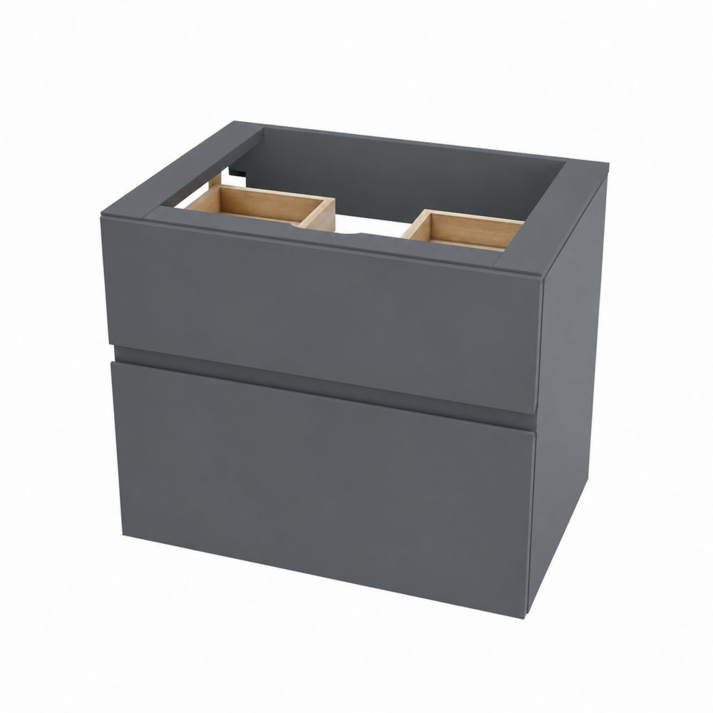 Mueble bajo lavabo de MDF laminado gris 80x60x45 cm