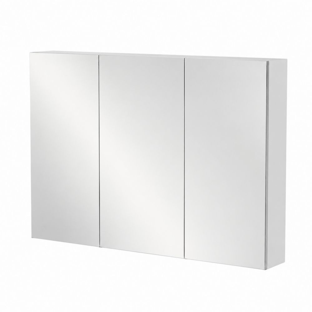 Armario de Baño con Espejo de Acero 90x60x15 cm